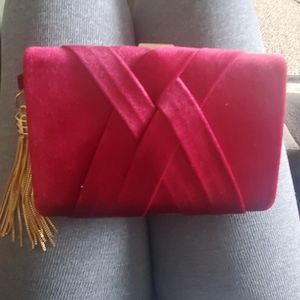 Maroon clutch